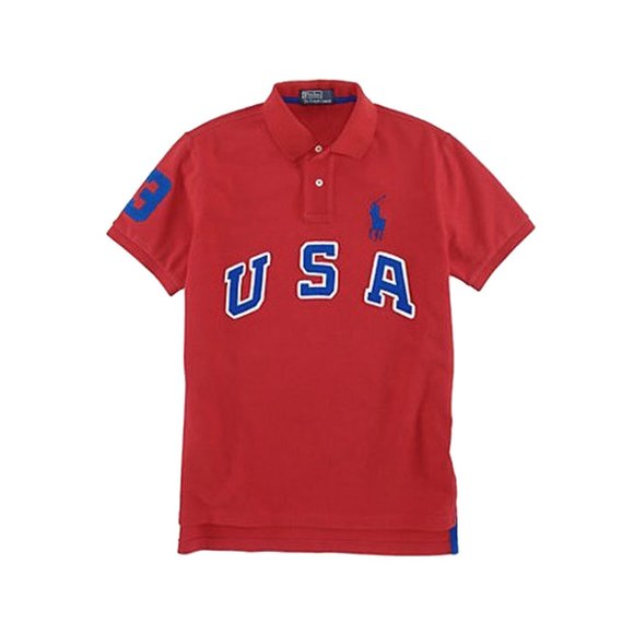 NEW Vintage Polo Ralph Lauren Shirt! S or L RedHuge USA & Big PonyCustom Fit